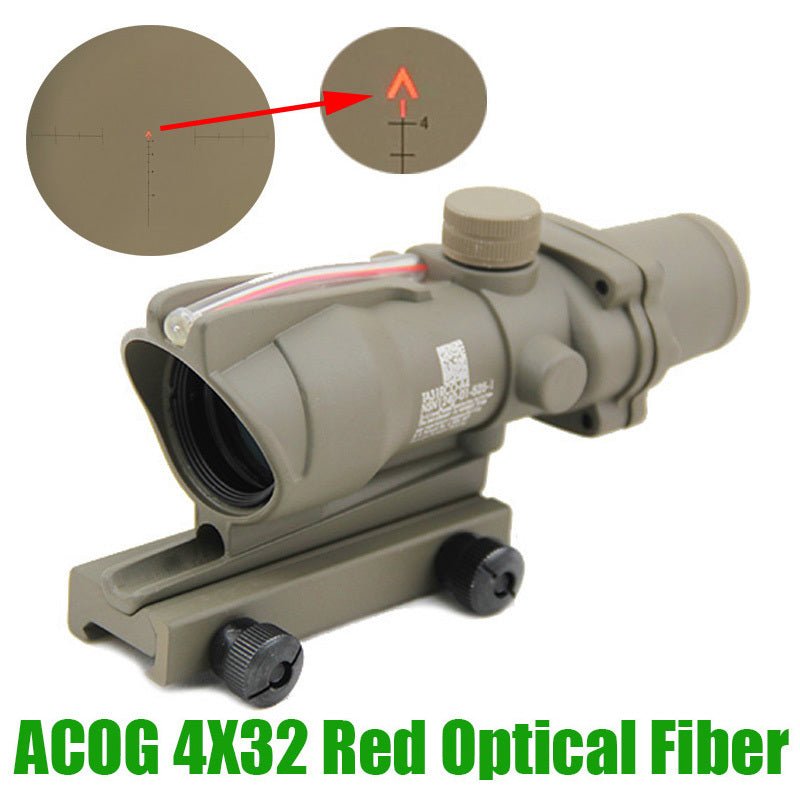 4X32 ACOG with Fiber Optic - Chevron Optical - Tactical Edge Hobbies