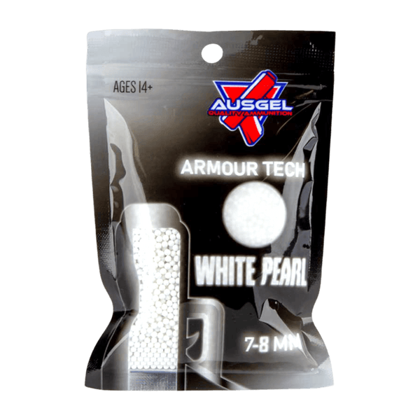 AusGel White Pearl Gel Balls 7-8mm - Tactical Edge Hobbies