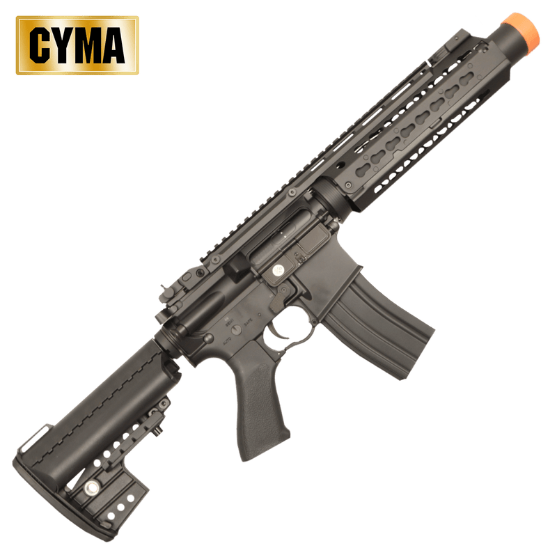 CYMA 9" SD Keymod M4 AEG Metal Gelsoft Blaster - Tactical Edge Hobbies