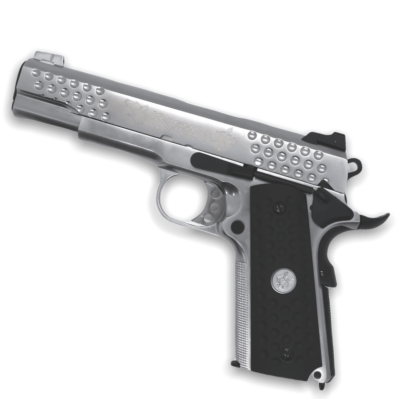 "Knighthawk" WE Tech M1911 KAC Gelsoft Gas Blowback Pistol - Silver - Tactical Edge Hobbies
