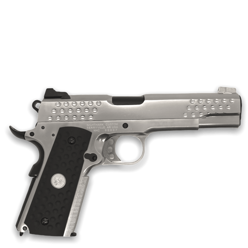 "Knighthawk" WE Tech M1911 KAC Gelsoft Gas Blowback Pistol - Silver - Tactical Edge Hobbies