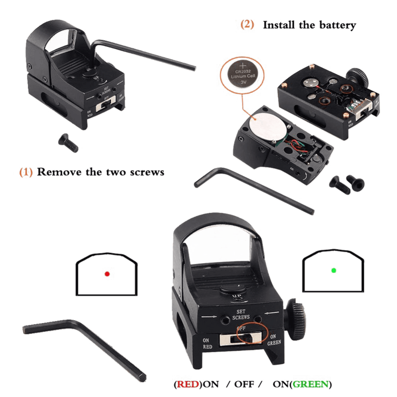 Mini Compact Holographic Sight - Tactical Edge Hobbies