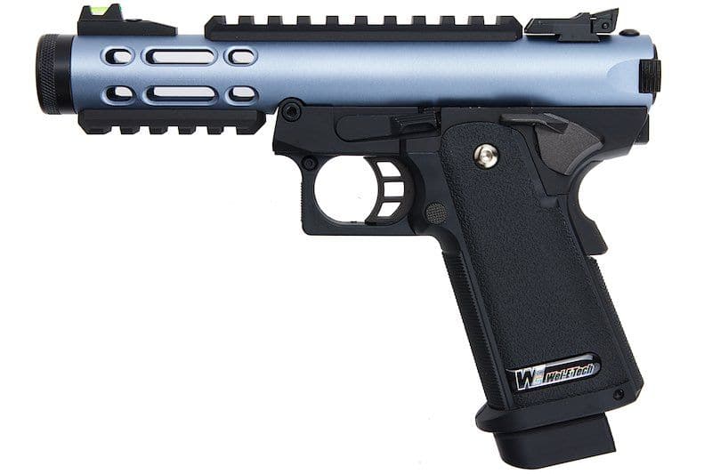 WE Galaxy Hi-Capa 5.1 Type A GBB Pistol - Blue Slide R Frame - PRE ORDER - Tactical Edge Hobbies