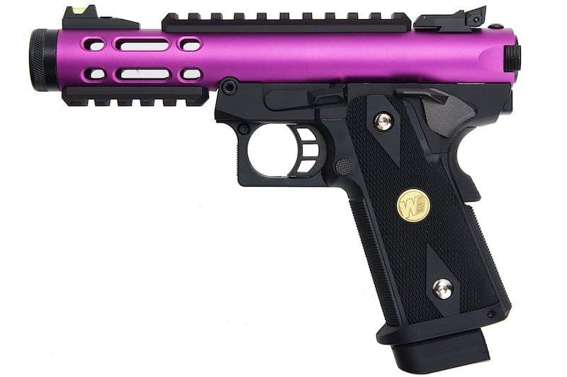 WE Galaxy Hi-Capa 5.1 Type A GBB Pistol - Purple Slide K Frame - PRE ORDER - Tactical Edge Hobbies