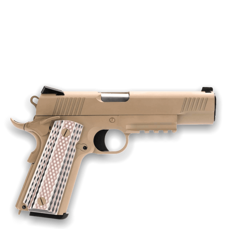 WE Tech 1911 M45A1 Gelsoft Gas Blowback Pistol - Tan - Tactical Edge Hobbies