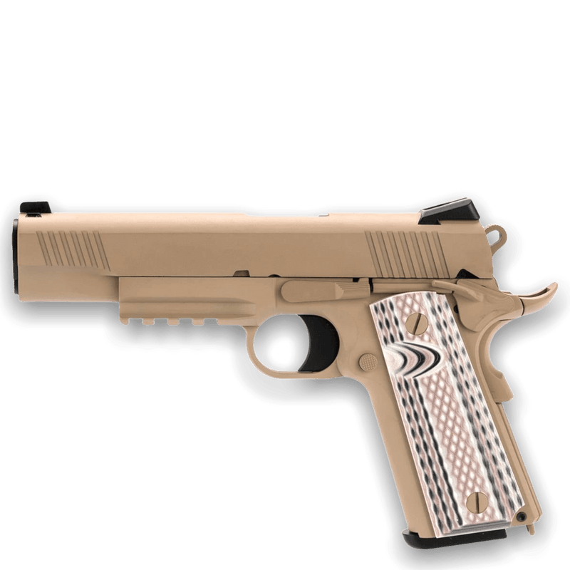 WE Tech 1911 M45A1 Gelsoft Gas Blowback Pistol - Tan - Tactical Edge Hobbies