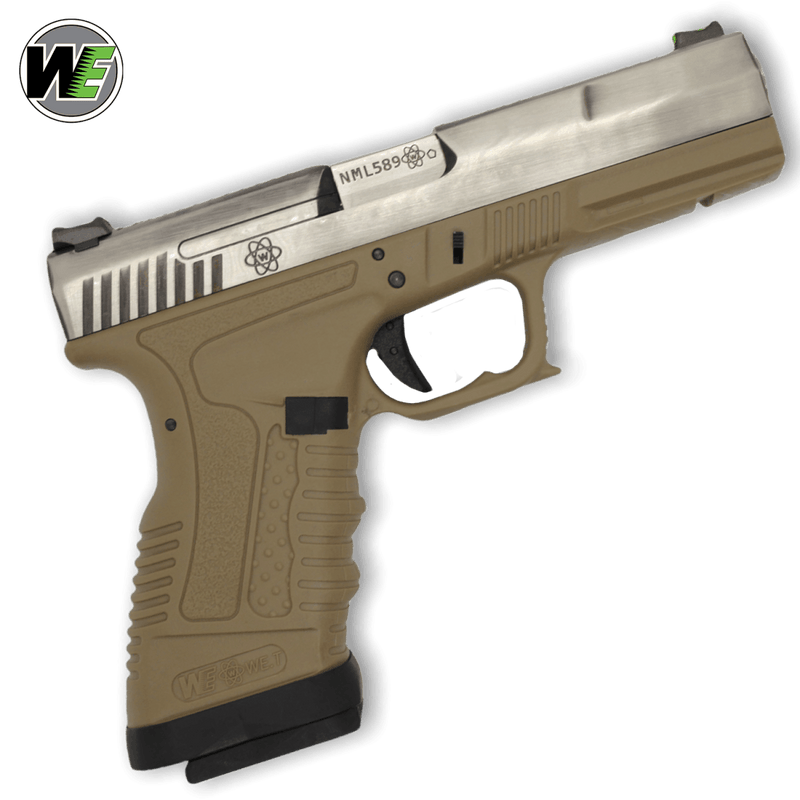 WE TECH GP1799 T8 Gel Blaster Pistol (SV/SV/TAN) - Tactical Edge Hobbies
